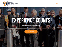 Tablet Screenshot of prioritygraphics.com